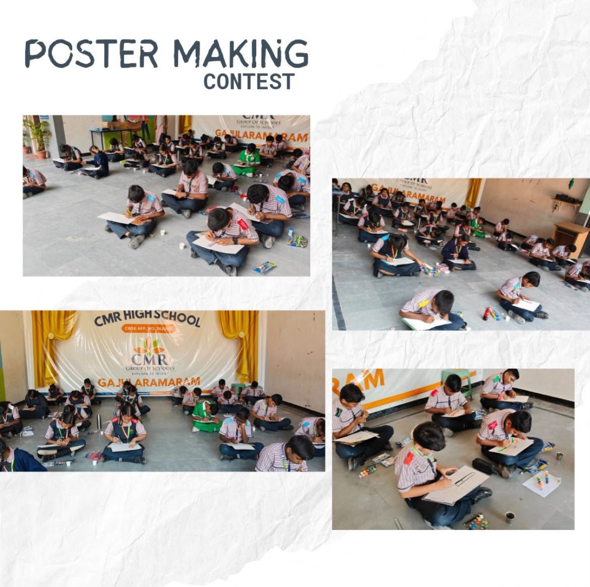 CMR High School Students Poster Making Contest